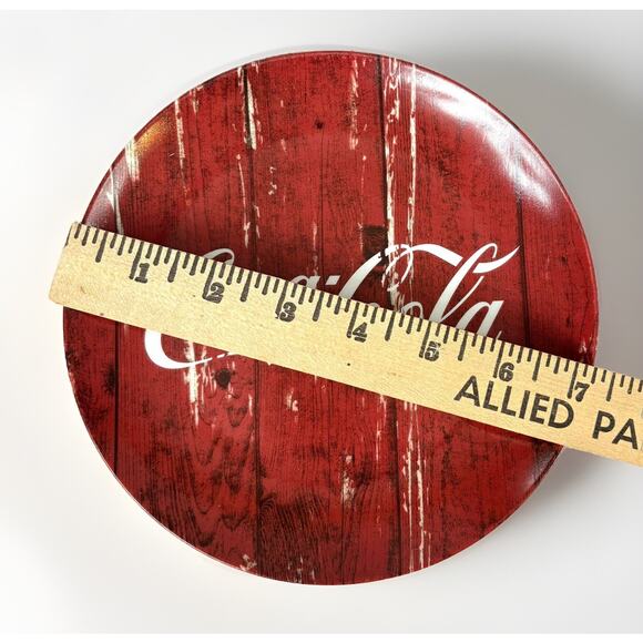 Vtg Set of Coca-Cola Coke Ceramic Dinner Plates Pacific Enterprises Gibson - Picture 4 of 8